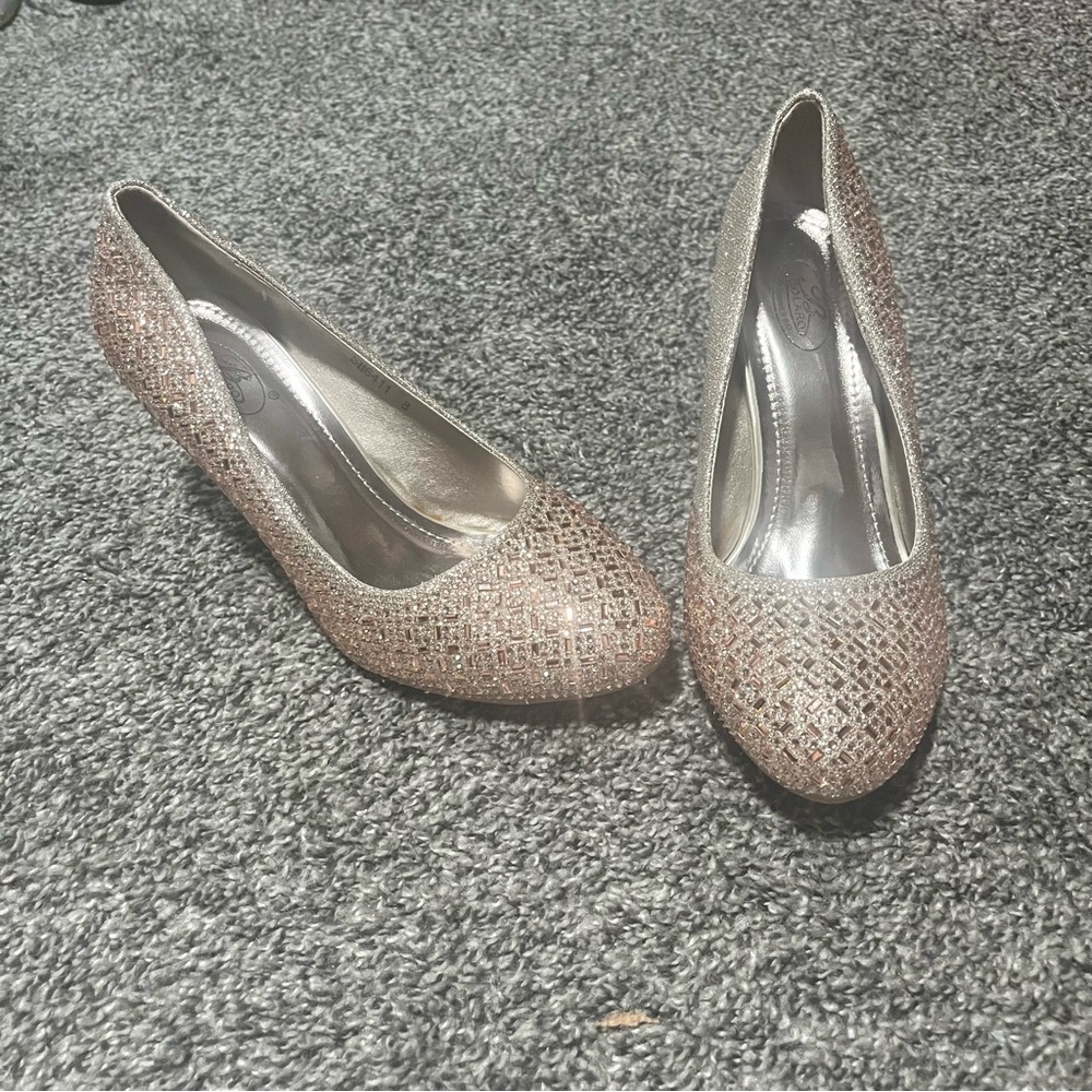 Rose gold heels size 8